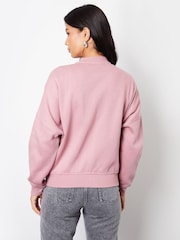 Threadbare Zip-Up Sweat Bomber Jacket - Bild 2 von 4