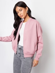 Threadbare Zip-Up Sweat Bomber Jacket - Bild 3 von 4