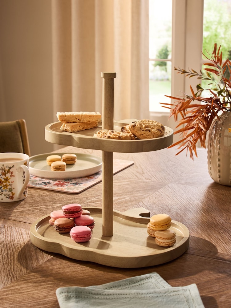 Pumpkin Shaped Two Tier Serving Stand - Slika 1 iz 5