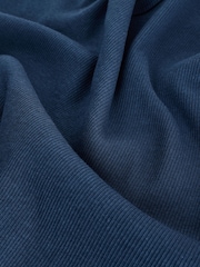 أزرق مشجر - حزمة بيجامة شورت بصديري قطن مضلع - Image 3 of 3