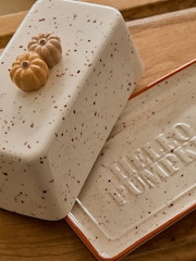 Natural Speckle Pumpkin Butter Dish - Image 3 of 3