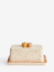 Natural Speckle Pumpkin Butter Dish - Image 5 of 7
