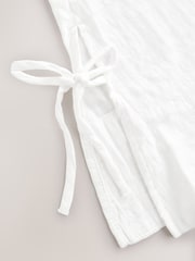 White 100% Cotton Gingham Cami Short Set Pyjamas - Image 13 of 13