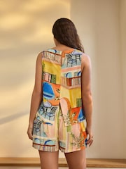 Abstract Viscose Short Set Pyjamas - Image 2 of 10