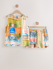 Abstract Viscose Short Set Pyjamas - Image 7 of 10