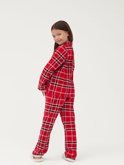 Society 8 Red 100% Cotton Flannel Christmas Pyjamas - Image 3 of 6