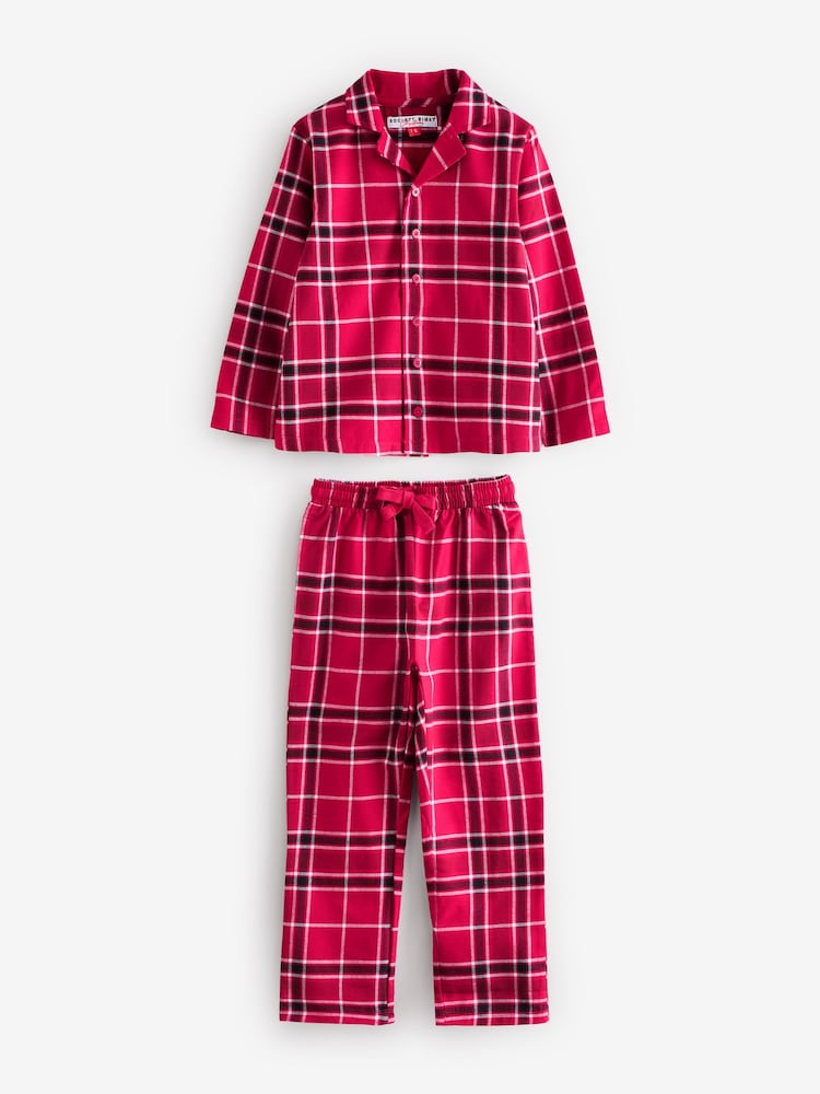 Society 8 Red 100% Cotton Flannel Christmas Pyjamas - Image 6 of 6