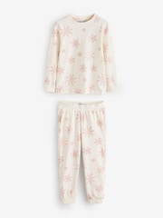 Society 8 Cream Girls Snowflake Christmas Pyjamas - Image 1 of 1