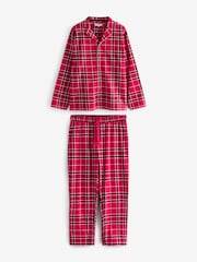 Society 8 Red Mens 100% Cotton Flannel Christmas Pyjamas - Image 8 of 9