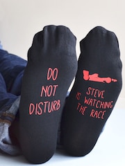 Solesmith Do Not Disturb Racing Black Socks - Image 1 of 3