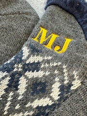 Solesmith Mens Nordic Slipper Boot Socks - Image 2 of 3