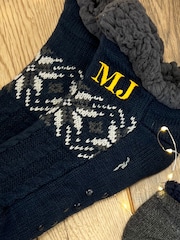 Solesmith Mens Nordic Slipper Boot Socks - Image 2 of 3