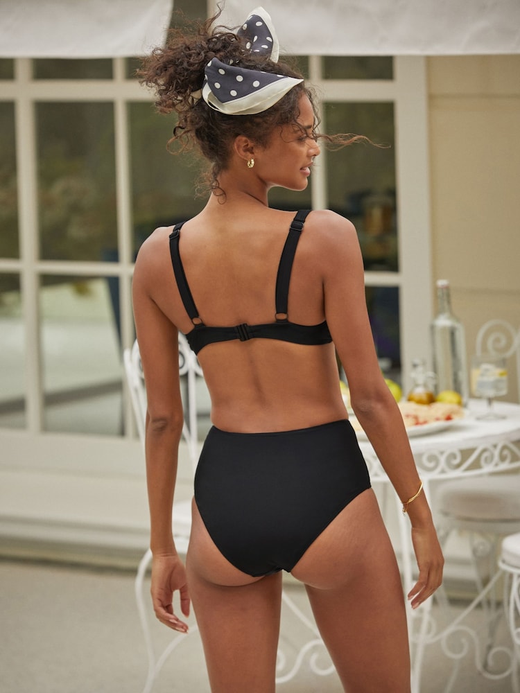 Friends Like These Black Triangle U Trim Bikini Top - Image 2 of 4