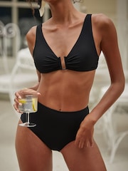 Friends Like These Black U Trim Bikini Top and Bottom Set - Image 3 of 4