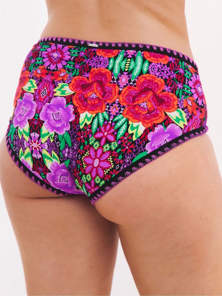 Figleaves Pink Frida High Waist Bikini Briefs - Image 2 of 4
