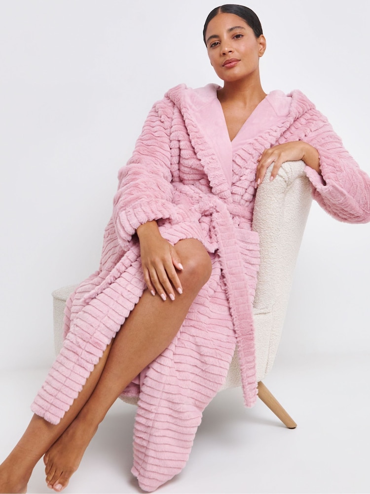 Figleaves Supersoft Pink Luxury Maxi Gown - Image 1 of 4