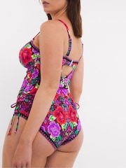 Figleaves Pink Frida Underwired Bandeau Tankini Top - Изображение 2 из 4