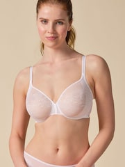 Gossard Glossies Lace Sheer White Bra - Imagen 2 de 8