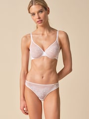 Gossard Glossies Lace Sheer White Bra - Imagen 3 de 8