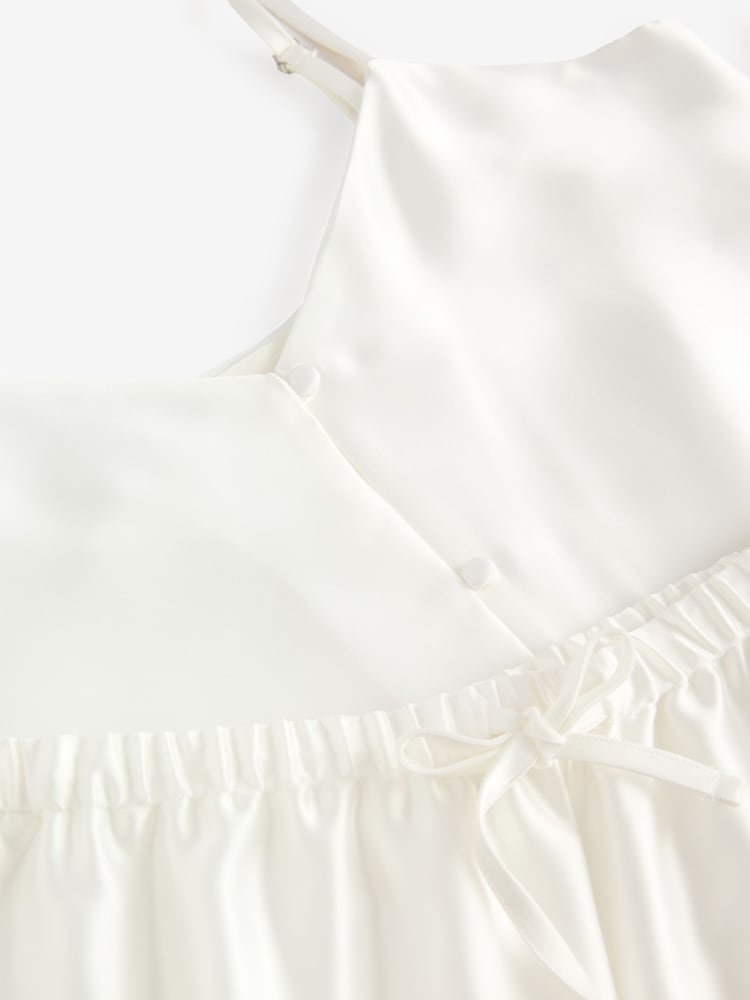 Ivory Bridal Satin Cami Short Set Pyjamas - Image 10 of 10