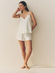 Ivory Bridal Satin Cami Short Set Pyjamas - Image 2 of 10