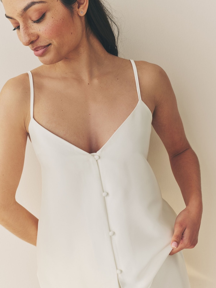 ivoire - Pyjama short Mariage Satin cami - Image 5 of 10