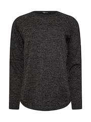 Long Tall Sally Black Side Button Top - Image 5 of 5