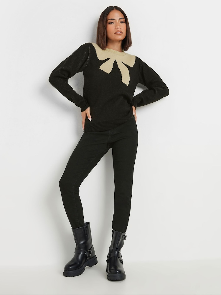 PixieGirl Petite Bow Intarsia Jumper - Image 2 of 5