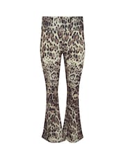 PixieGirl Petite Natural Leopard Fold Leggings - Image 5 of 5