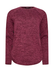 Long Tall Sally Red Side Button Top - Image 5 of 5