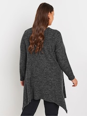 Yours Curve Grey Hanky Hem Tunic Top - Image 2 of 5