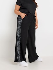Yours Curve Black Lounge Trousers - Image 1 of 5