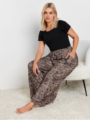 Yours Curve Animal Lounge Trousers - Image 1 of 5
