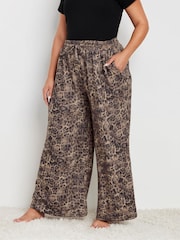 Yours Curve Animal Lounge Trousers - Image 2 of 5