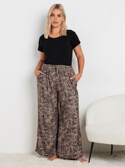 Yours Curve Animal Lounge Trousers - Image 4 of 5