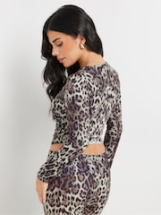 PixieGirl Petite Leopard Print Top - Imagen 3 de 5