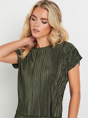 PixieGirl Petite Green Plisse Top - Image 4 of 5