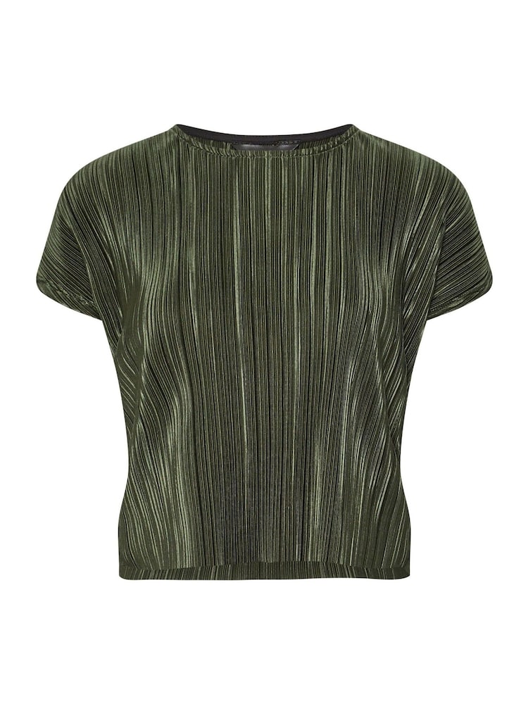 PixieGirl Petite Green Plisse Top - Image 5 of 5