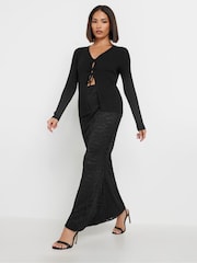 PixieGirl Petite Black Lace Fishtail Skirt - Image 1 of 6