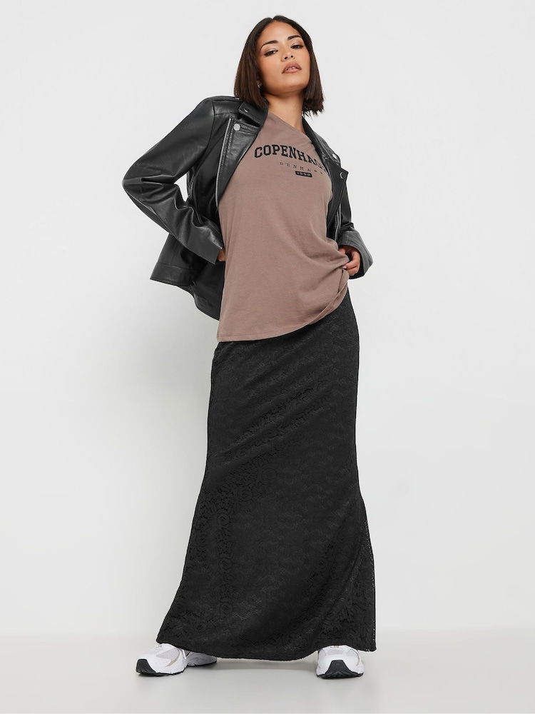 PixieGirl Petite Black Lace Fishtail Skirt - Image 2 of 6