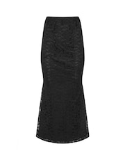 PixieGirl Petite Black Lace Fishtail Skirt - Image 6 of 6