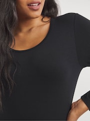 Simply Be Black Thermal Long Sleeve Top 2 Pack - Image 4 of 4