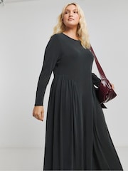 Simply Be Grey Premium Jersey Ballet Dress - Image 4 of 4