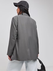 Simply Be Grey Single Breasted Blazer - Image 2 of 4