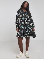 Simply Be Hemdkleid mit Animal-Print - Bild 2 von 4