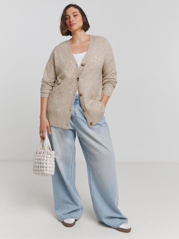 Simply Be Natural Boyfriend Cardigan - Image 2 of 4