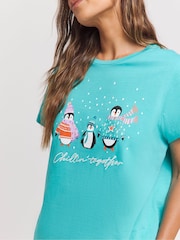 Simply Be Green Flannel Pyjamas Set - Image 3 of 4