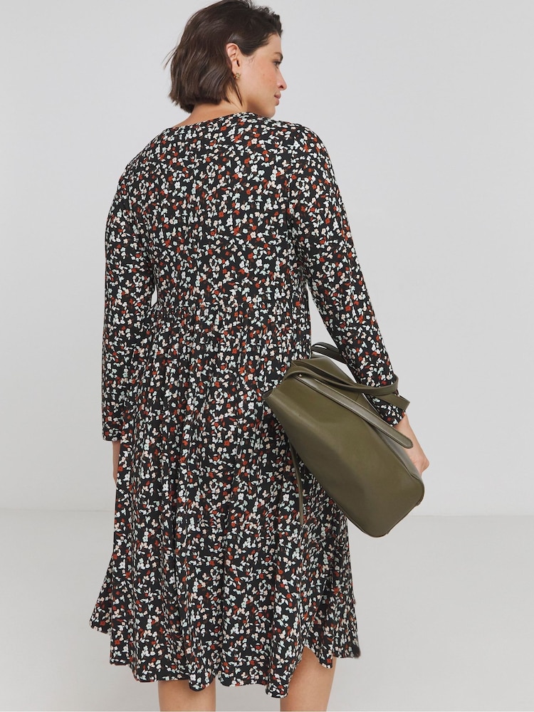 Simply Be Black Supersoft Pocket Midi Dress - Image 2 of 4