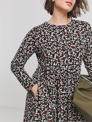 Simply Be Black Supersoft Pocket Midi Dress - Image 4 of 4