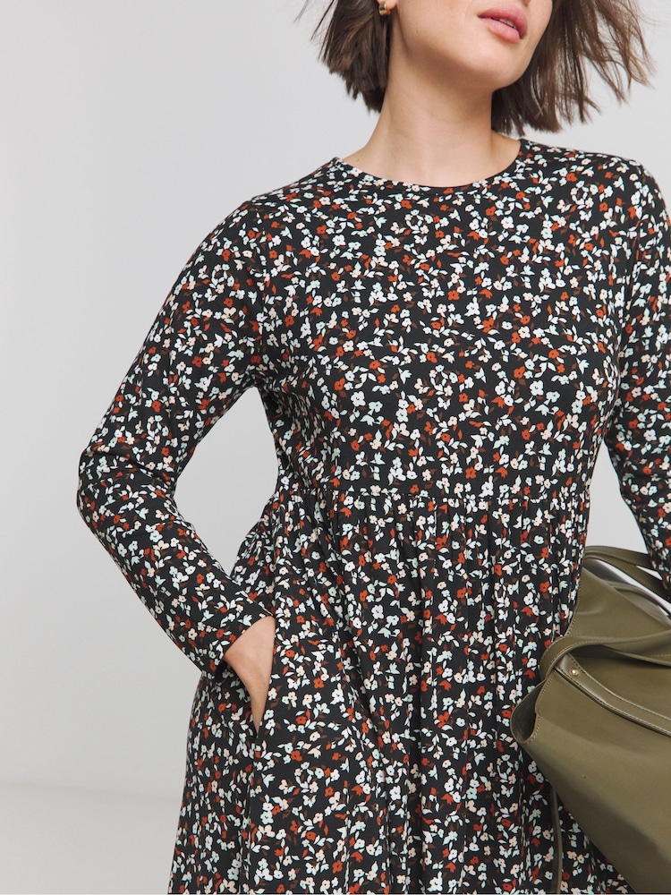 Simply Be Black Supersoft Pocket Midi Dress - Image 4 of 4